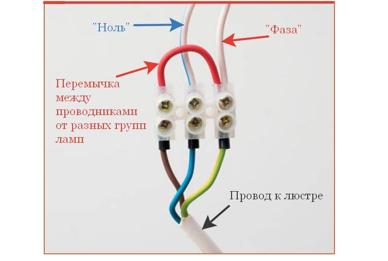 Как подключить люстру с 3 проводами – возможные варианты